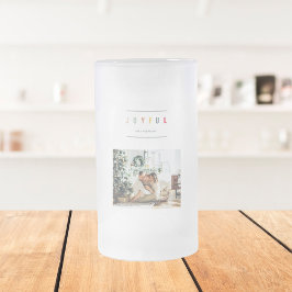 Taza De Cristal Esmerilado Foto de Navidades modernos simples | Fiestas alegr