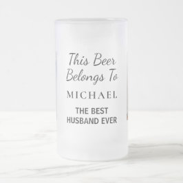 Taza De Cristal Esmerilado Foto del mejor marido de la historia