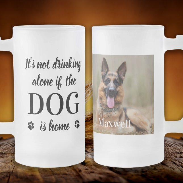 Taza De Cristal Esmerilado Foto Mascota personalizada de Funny Dog Lover (Subido por el creador)
