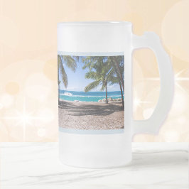 Taza De Cristal Esmerilado FOTO personalizado de vacaciones personaliza la br
