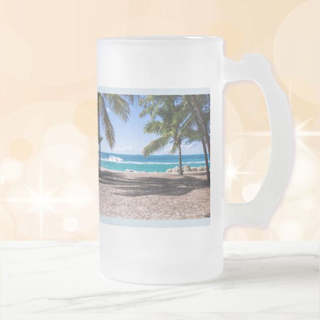 Taza De Cristal Esmerilado FOTO personalizado de vacaciones personaliza la br (Subido por el creador)