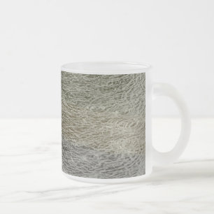 Taza De Cristal Esmerilado Fotografía abstracta de la naturaleza de rizaduras