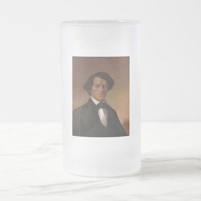 Taza De Cristal Esmerilado Fr3d3rick Bailey Douglass: Leyenda de derechos civ (Centro)
