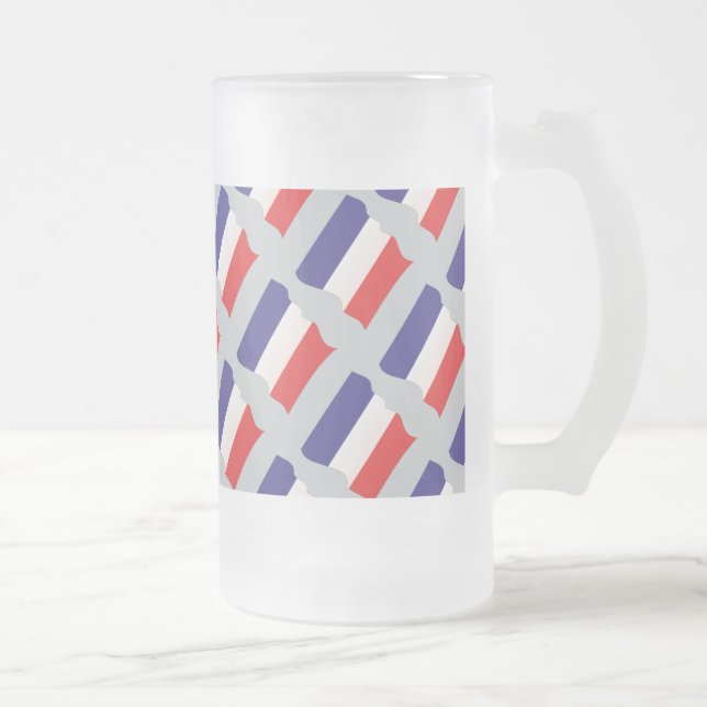 Taza De Cristal Esmerilado Frankreich Francia Francia Francia Tasse (Derecha)