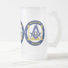 Taza De Cristal Esmerilado Freemason