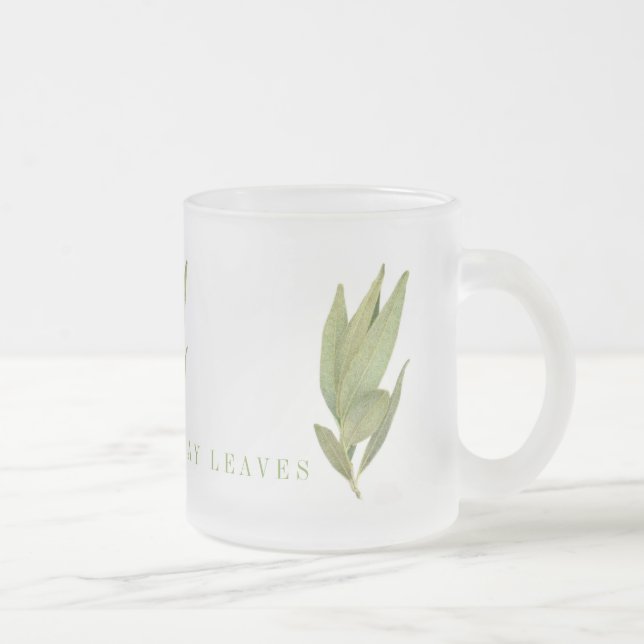 Taza De Cristal Esmerilado FRESH BAY LEVE Frosted Glass Mug (Derecha)