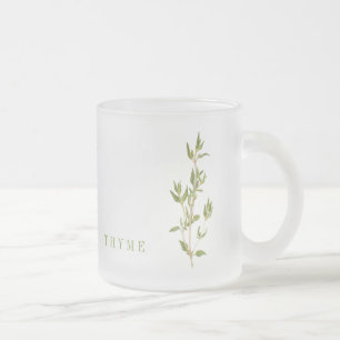 Taza De Cristal Esmerilado FRESH THYME Frost Glass Mug