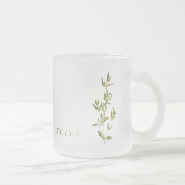 Taza De Cristal Esmerilado FRESH THYME Frost Glass Mug (Derecha)