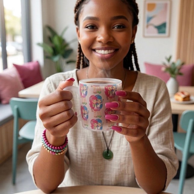 Taza De Cristal Esmerilado Friends (Subido por el creador)