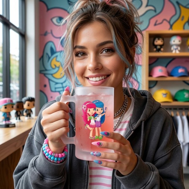 Taza De Cristal Esmerilado Friends (Subido por el creador)