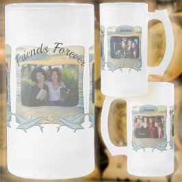 Taza De Cristal Esmerilado Friends Forever Ocean Sunset 0735