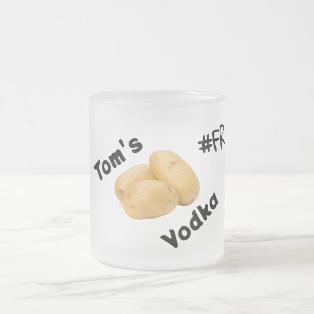 Taza De Cristal Esmerilado #FROMily from Fandom Korman Productions TOM (Centro)