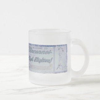 Taza De Cristal Esmerilado Frontera apenada Stein - modificado para