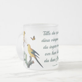 Taza De Cristal Esmerilado Frostad glasmugg — Fåglar