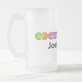 TAZA DE CRISTAL ESMERILADO FROSTED STEINS, MUGS - ¡CÓCTEL!