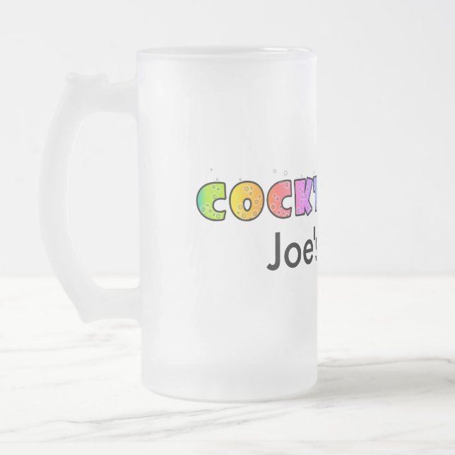 TAZA DE CRISTAL ESMERILADO FROSTED STEINS, MUGS - ¡CÓCTEL! (Izquierda)