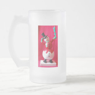 Taza De Cristal Esmerilado frosty El Hombre De La Nieve