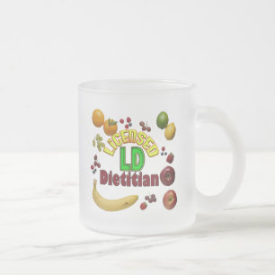 TAZA DE CRISTAL ESMERILADO FRUITY LD - DIETITIANO CON LICENCIA