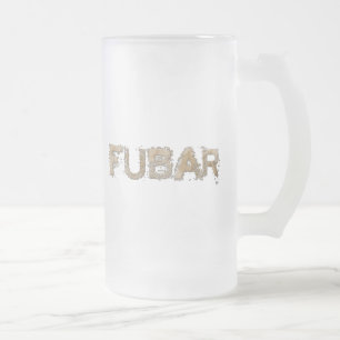TAZA DE CRISTAL ESMERILADO FUBAR