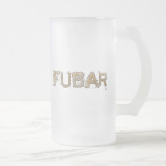 TAZA DE CRISTAL ESMERILADO FUBAR