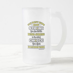 Taza De Cristal Esmerilado Fuerte/Elección 2...Endometriosis