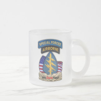 Taza De Cristal Esmerilado fuerzas especiales boinas verdes sfd parche frosty