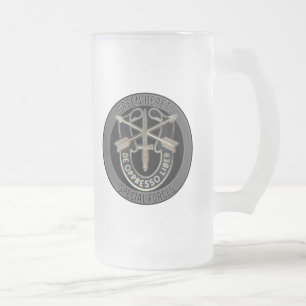 Taza De Cristal Esmerilado Fuerzas especiales GB
