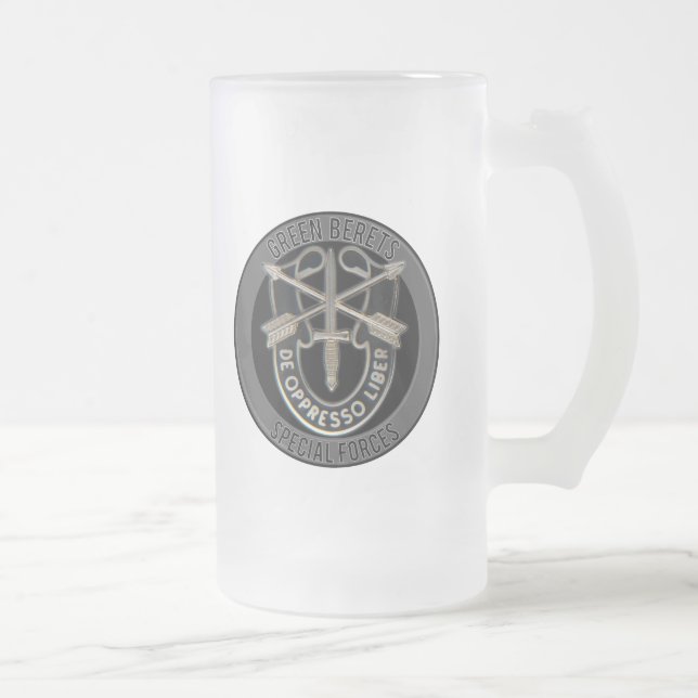 Taza De Cristal Esmerilado Fuerzas especiales GB (Derecha)