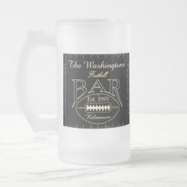 Taza De Cristal Esmerilado Fun American Football Bar Drinkware Beer