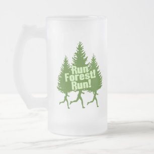 Taza De Cristal Esmerilado Funcione con el funcionamiento del bosque