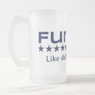 Taza De Cristal Esmerilado Funcle: ¡Como papá pero refrigerador!