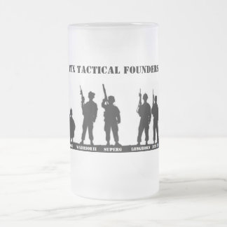 Taza De Cristal Esmerilado Fundadores tácticos de ATX de cristal