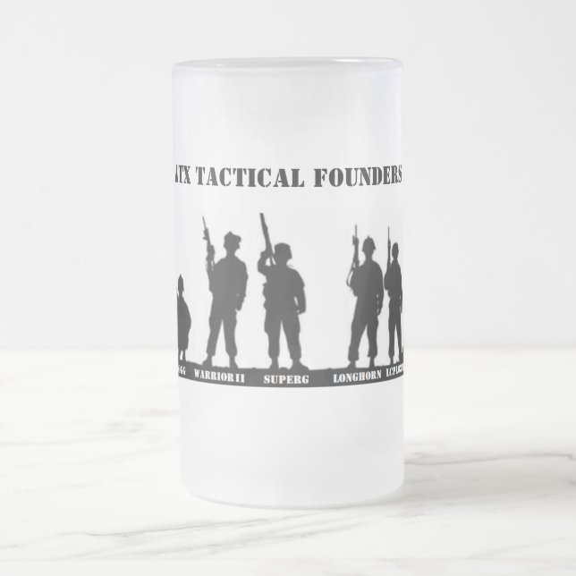Taza De Cristal Esmerilado Fundadores tácticos de ATX de cristal (Centro)