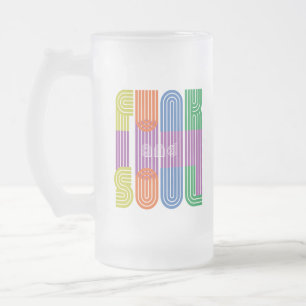 Taza De Cristal Esmerilado funk y soul