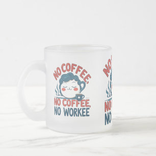 Taza De Cristal Esmerilado Funny Frost Glass Mug