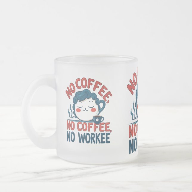 Taza De Cristal Esmerilado Funny Frost Glass Mug (Izquierda)