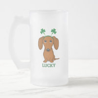 Funny Saint Patrick's Day Dog Shamrock Personaliza