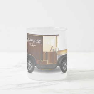 Taza De Cristal Esmerilado Furgoneta antigua