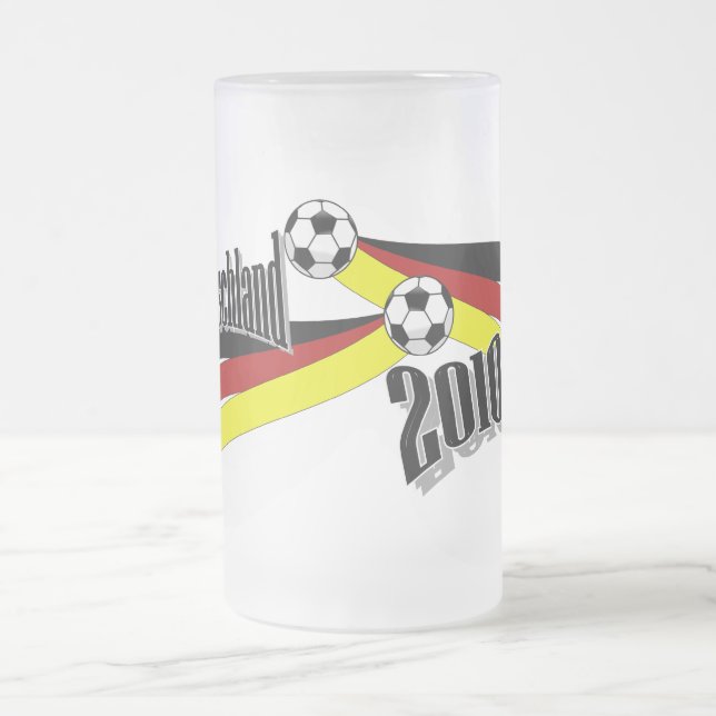 Taza De Cristal Esmerilado fútbol alemán (Centro)