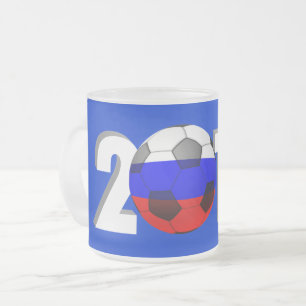TAZA DE CRISTAL ESMERILADO FÚTBOL FÚTBOL 2018