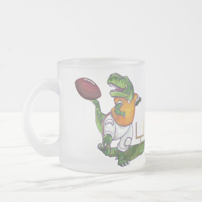 Taza De Cristal Esmerilado Futbolista Dino (Izquierda)