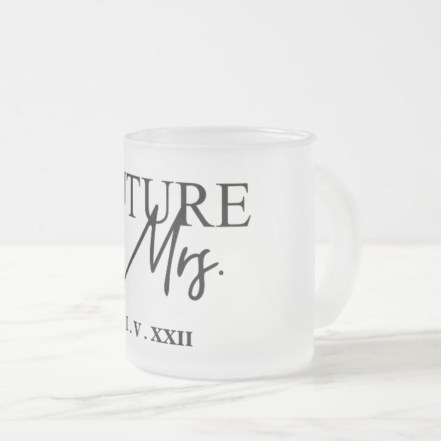 Taza De Cristal Esmerilado Futura Sra. Coffee Mug (Anverso derecho)