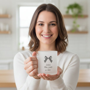 Taza De Cristal Esmerilado Future Mrs Glass Mug, Engaged Coffee Mug, Bride