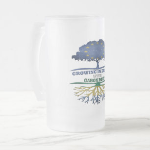 Taza De Cristal Esmerilado Gabón