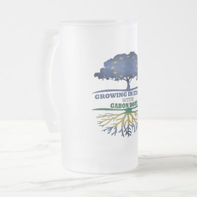 Taza De Cristal Esmerilado Gabón (Anverso izquierdo)