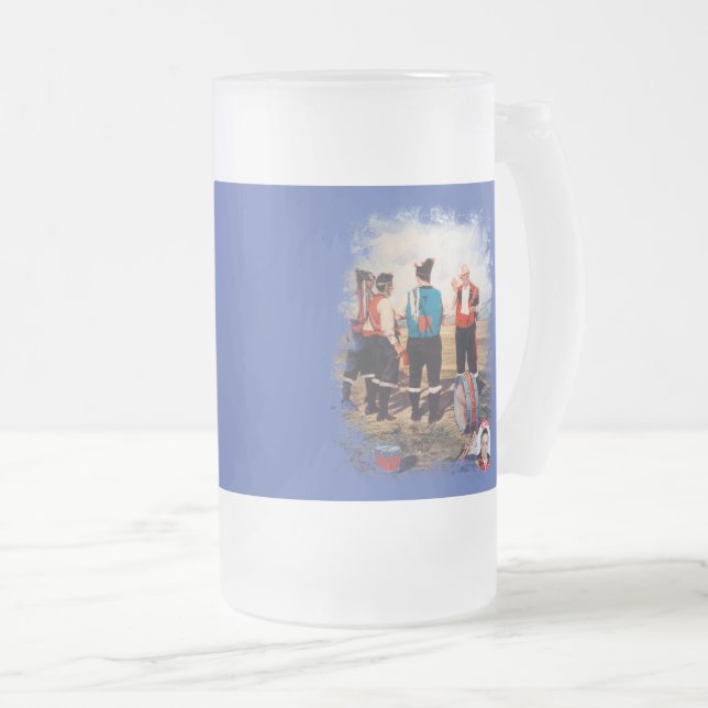 Taza De Cristal Esmerilado Gaiteros (Anverso derecho)