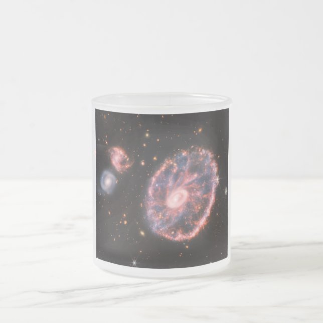 Taza De Cristal Esmerilado Galaxia de volantes, telescopio espacial James Web (Centro)