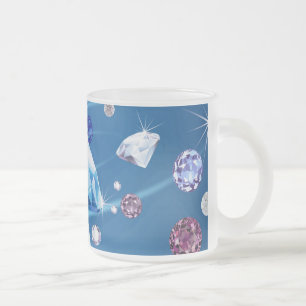 Taza De Cristal Esmerilado Galaxia Diamante 12