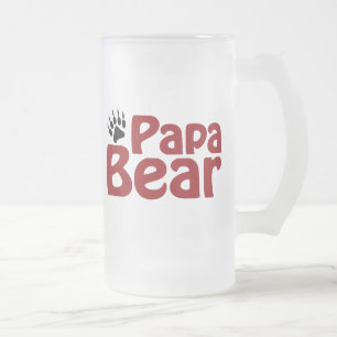 Taza De Cristal Esmerilado Garra de oso de la papá