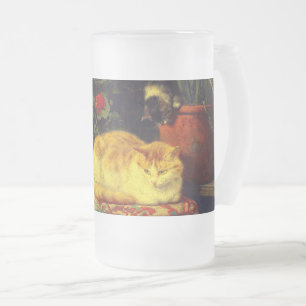 Taza De Cristal Esmerilado Gatitos en juego